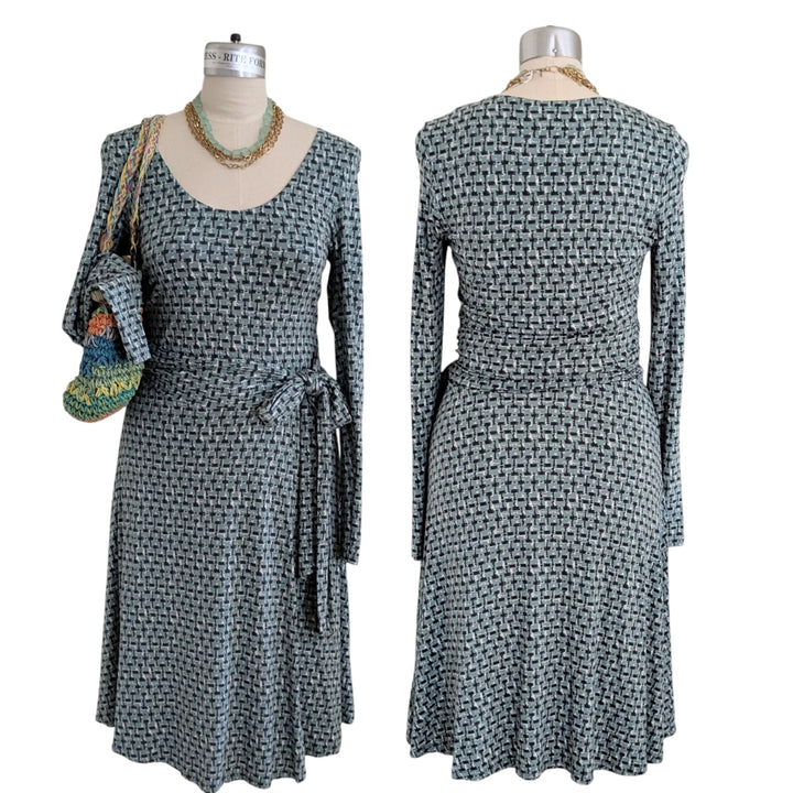 Boden Knit Faux Wrap Dress Size 8
