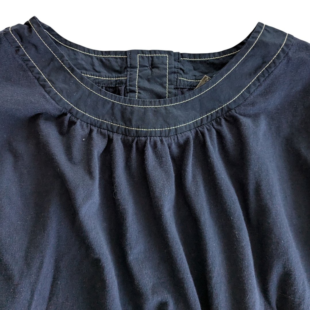 By Anthropologie Navy Top Size Large