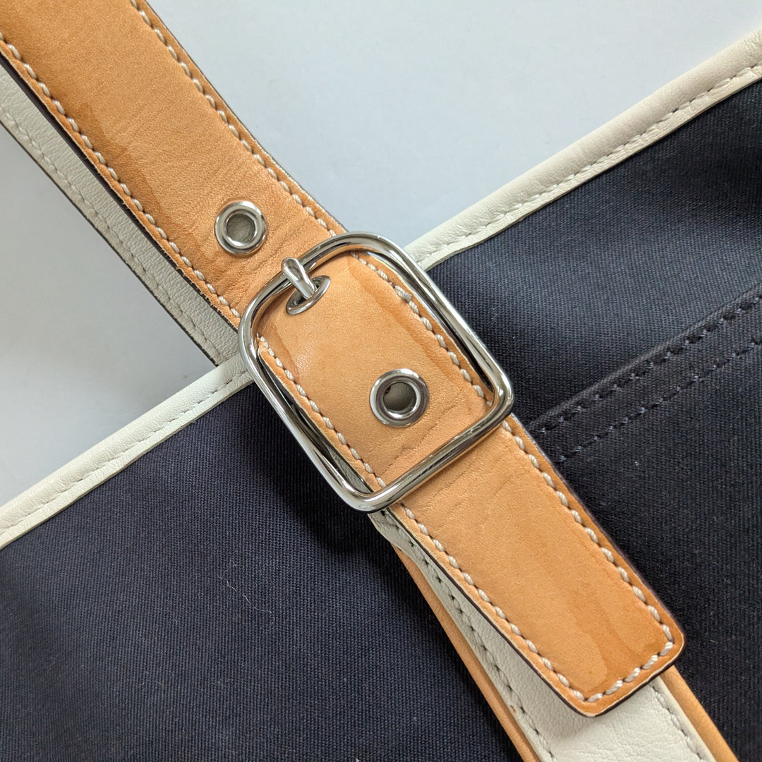 Coach Hampton Canvas and Leather Tote Bag