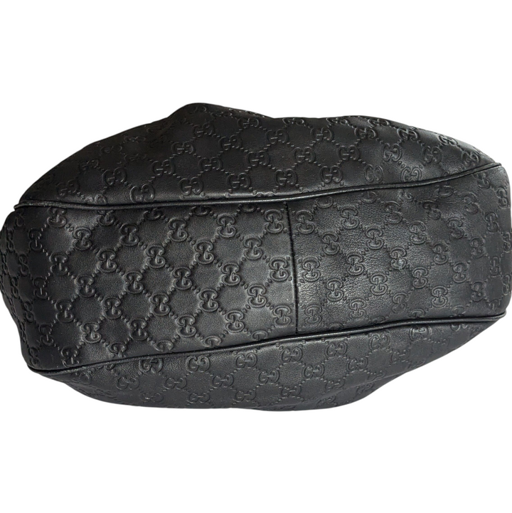 Gucci Cimaline Shoulder Bag Black Leather