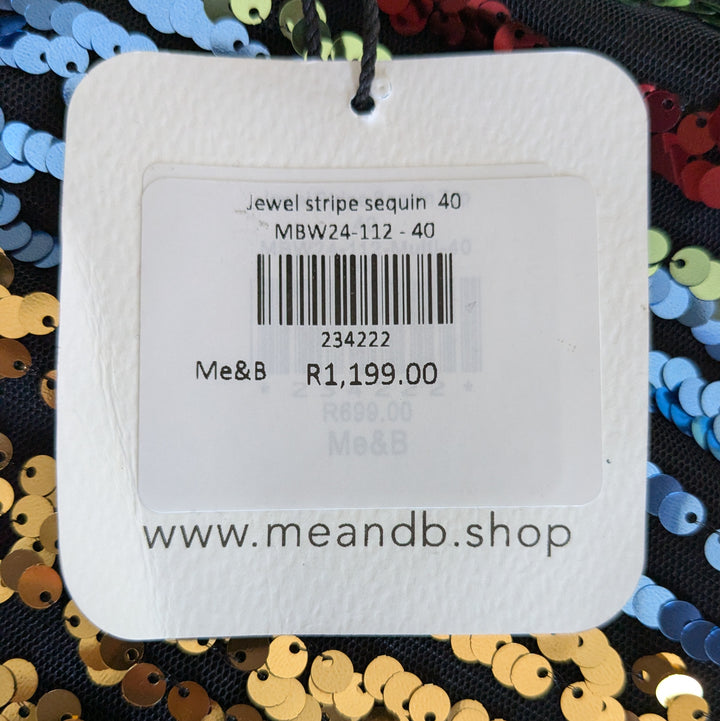 ME&B Sequin Top Size 40 NWT
