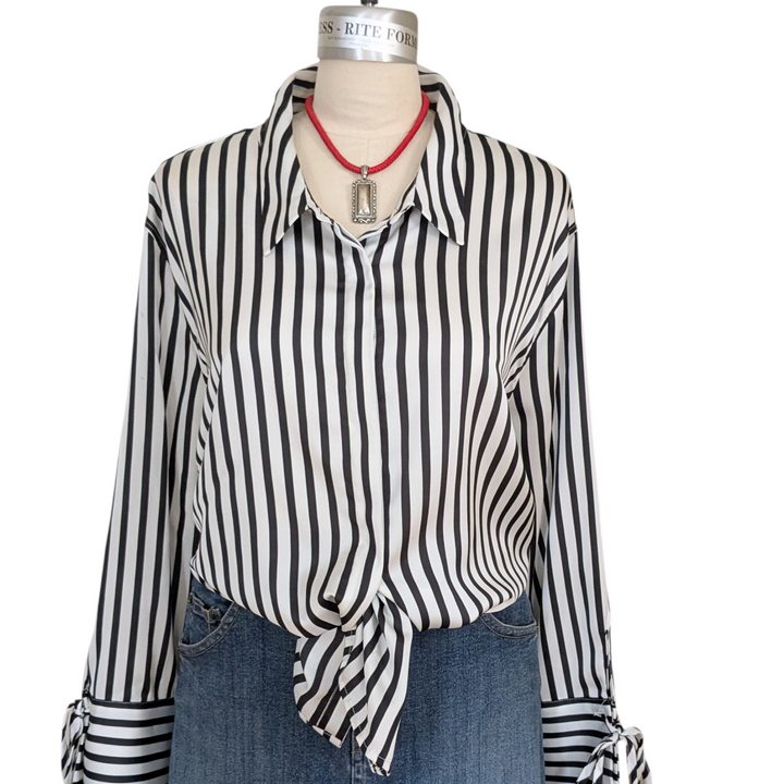 Rebel Striped Button Up Shirt Size 3X