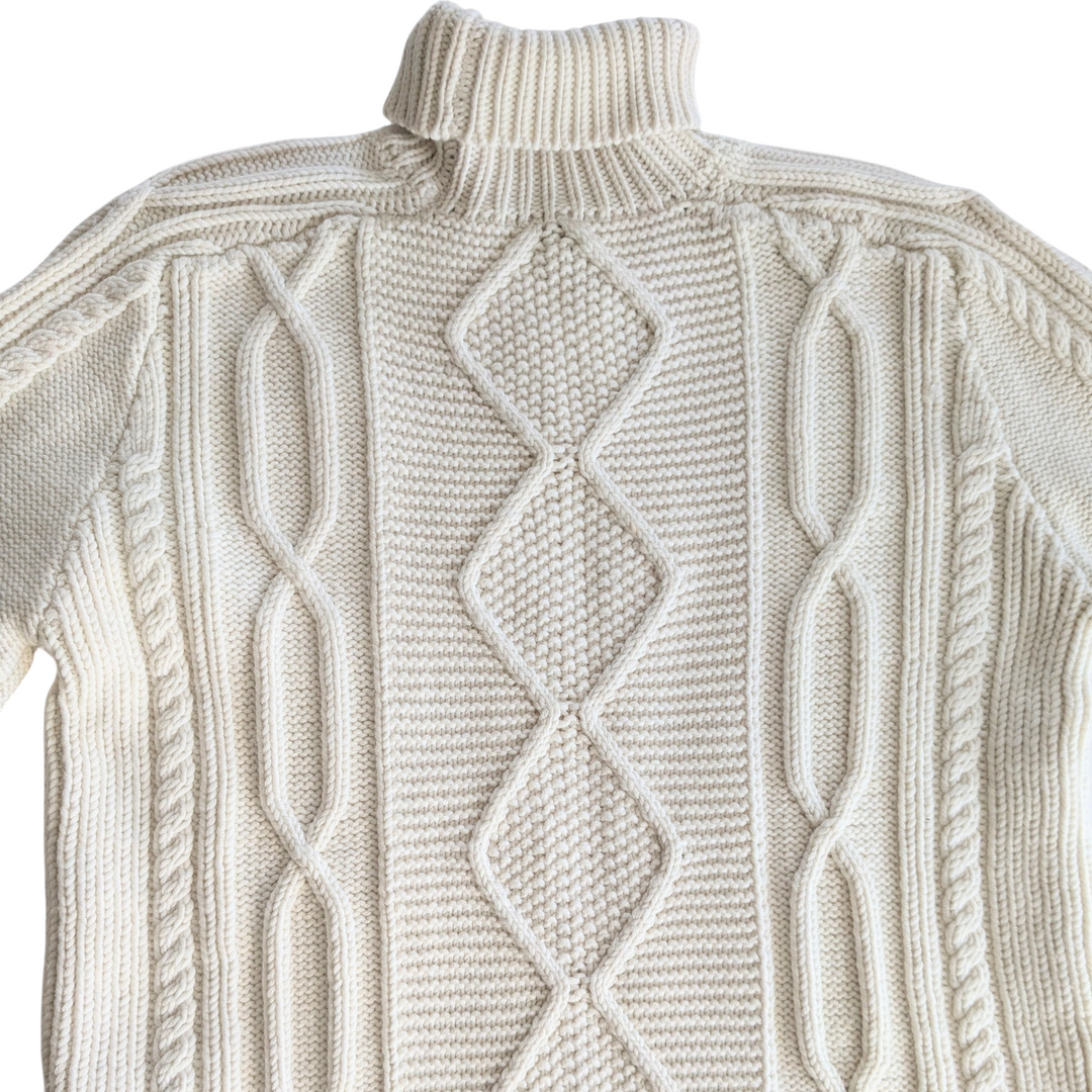 10 Crosby Derek Lam Cable Knit Tunic Sweater Size Large NWT