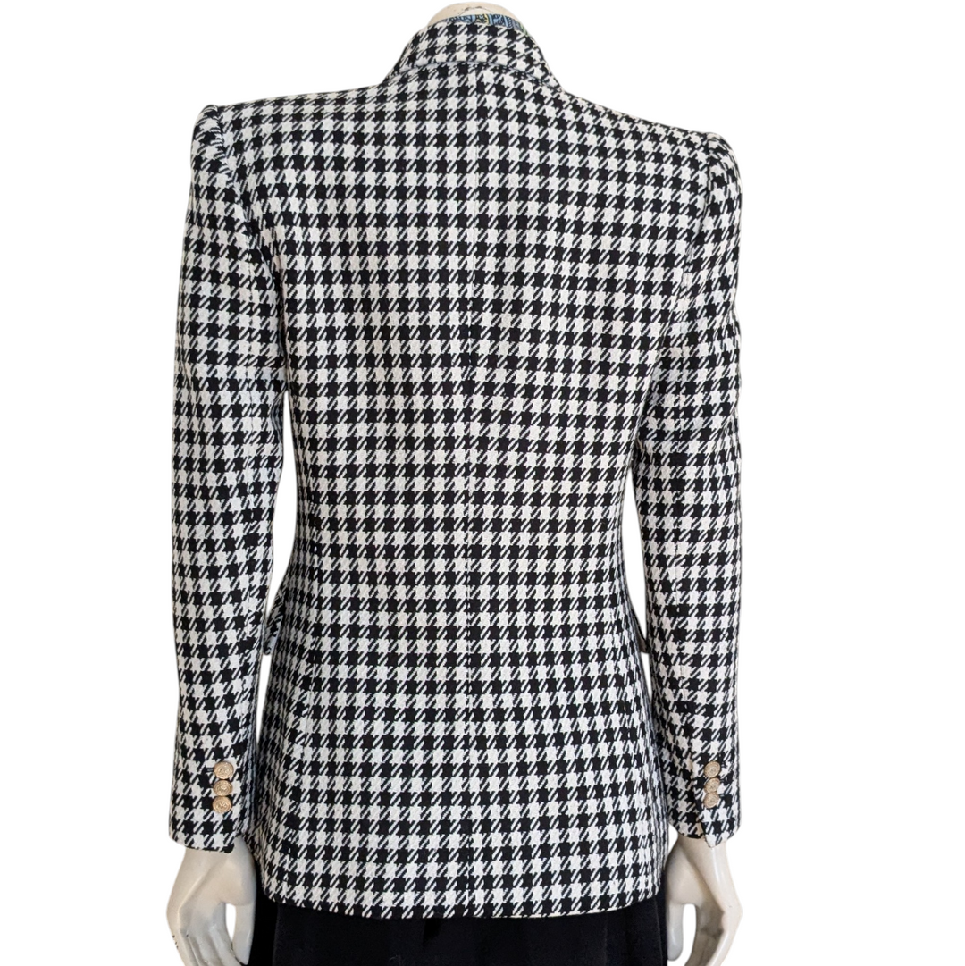 Zara Houndstooth Blazer Size Small