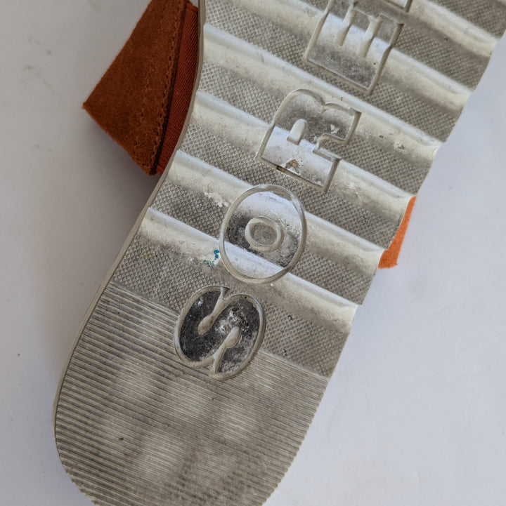 Sorel Ella II Orange Suede Slides Size 8