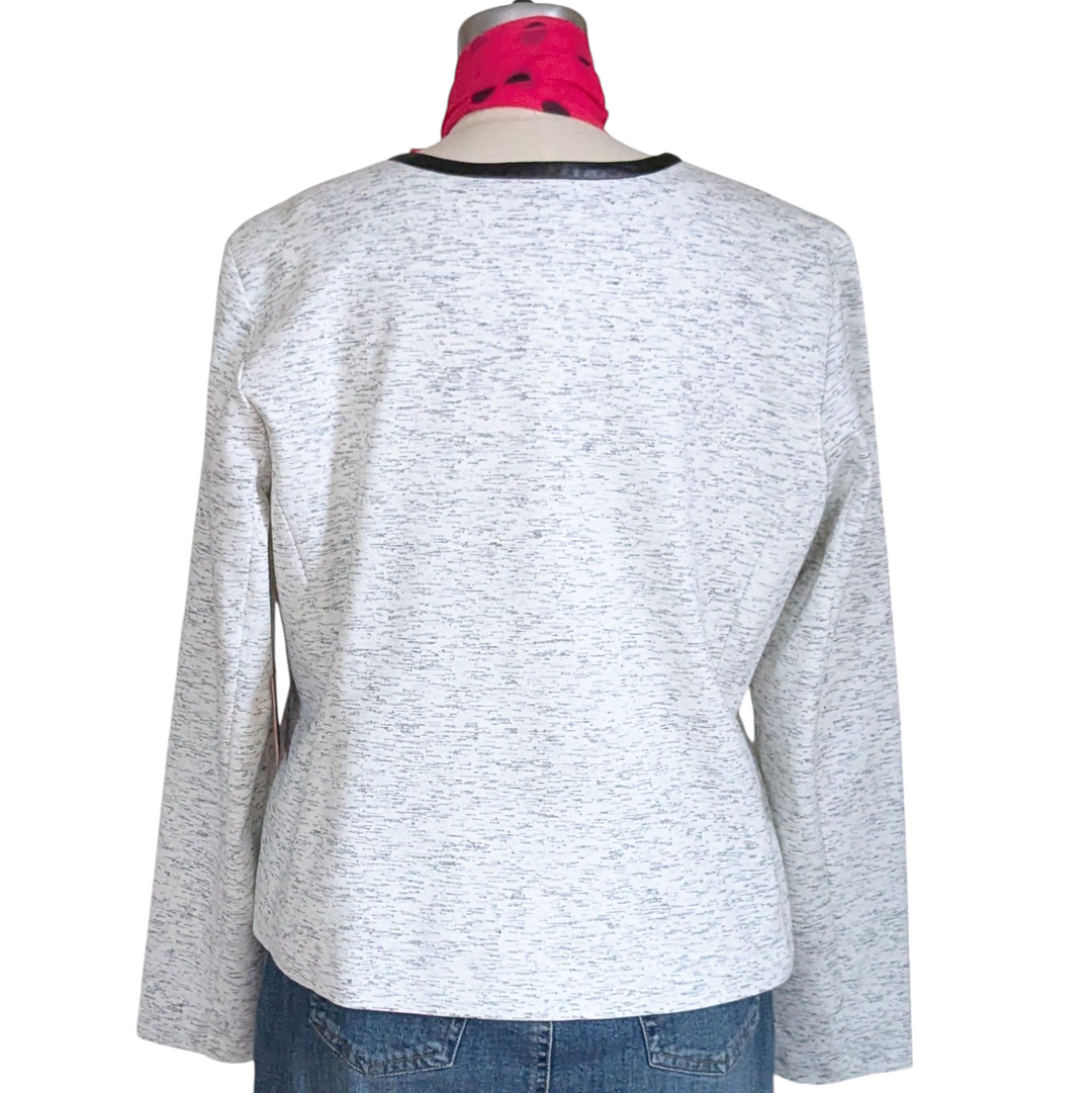 Rafaella Knit Moto Jacket Size 16
