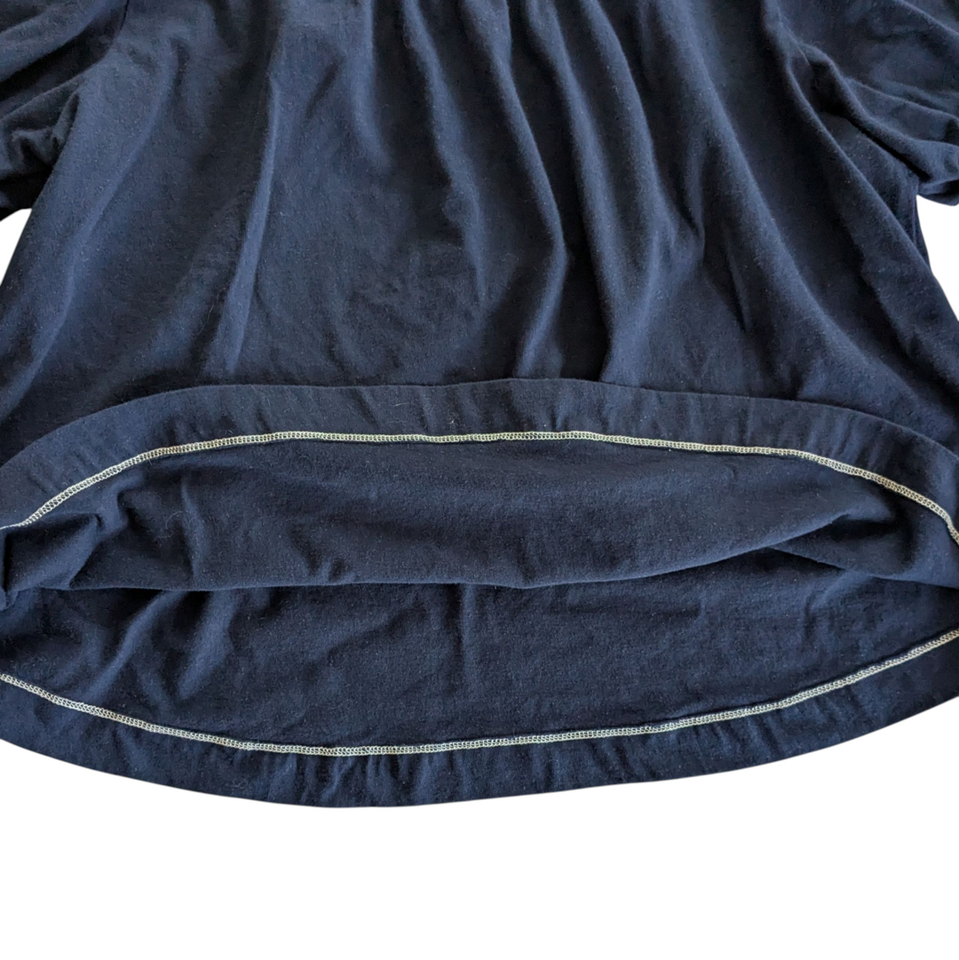 By Anthropologie Navy Top Size Large