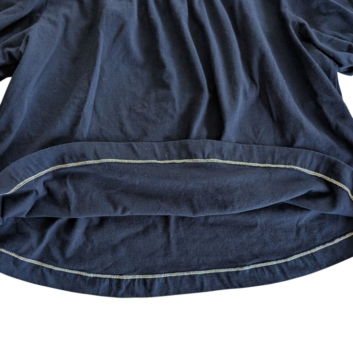 By Anthropologie Navy Top Size Large