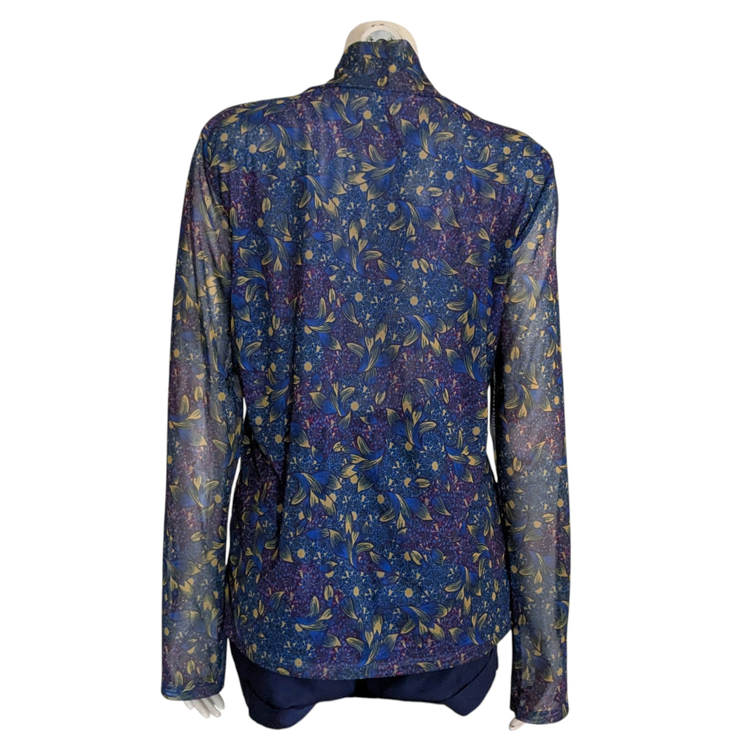 By Anthropologie Semi Sheer Top Size 1X