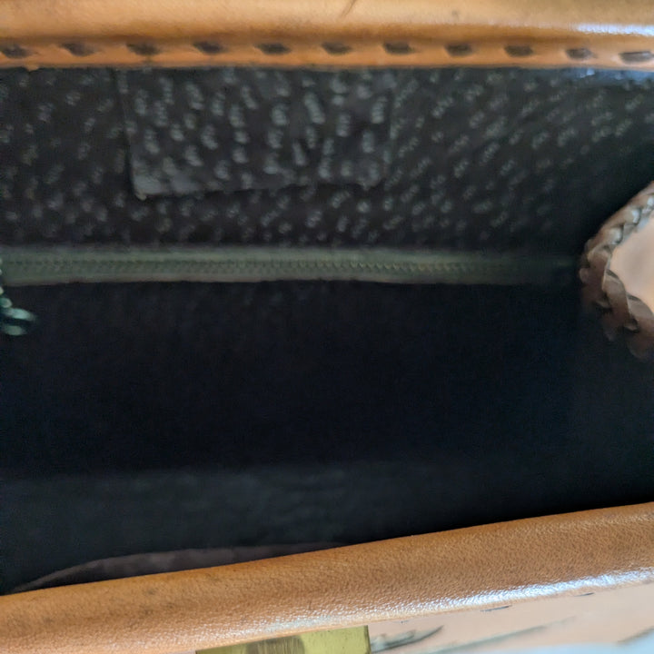 Tooled Leather Shoulder Bag