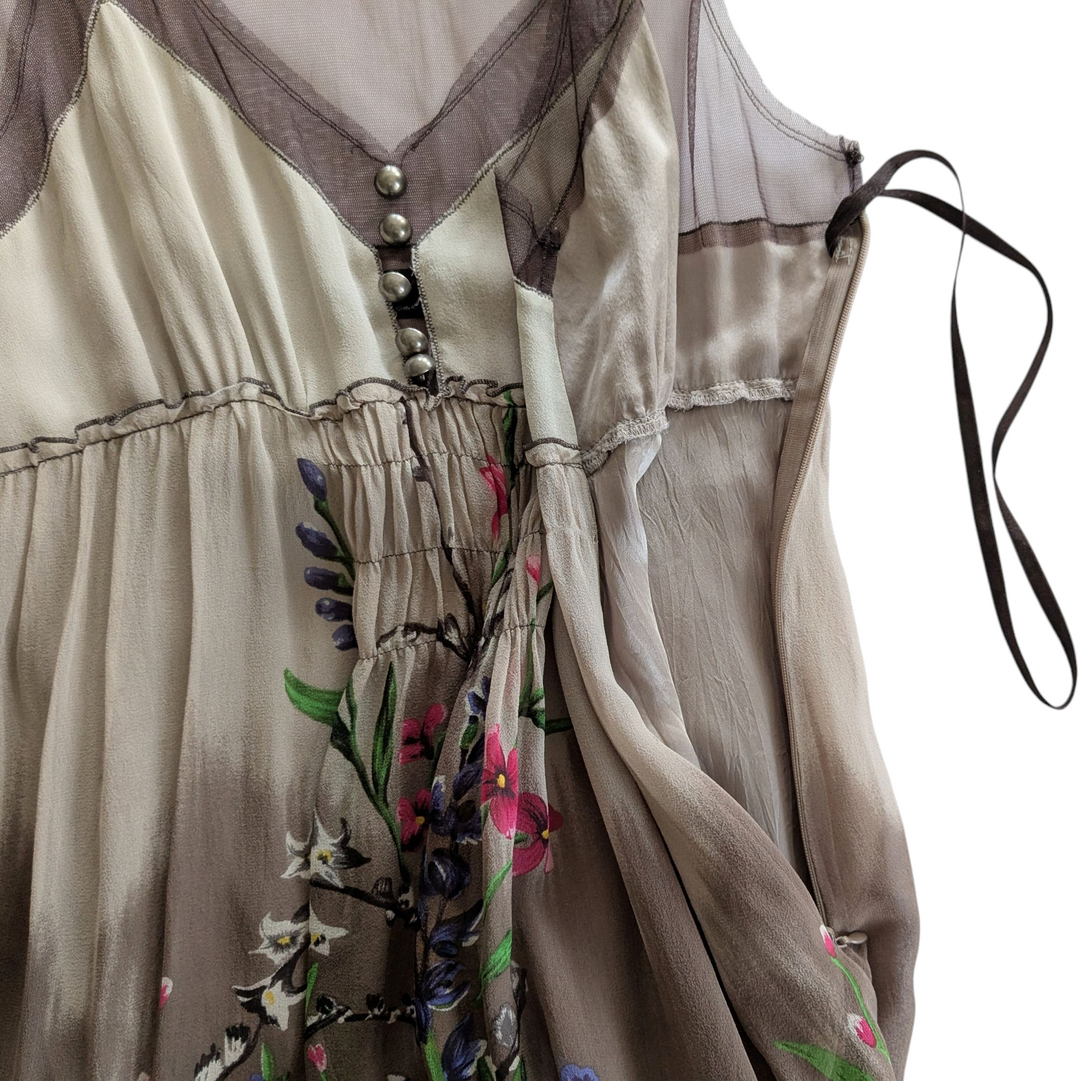 BCBG Sleeveless Silk Dress Size Small