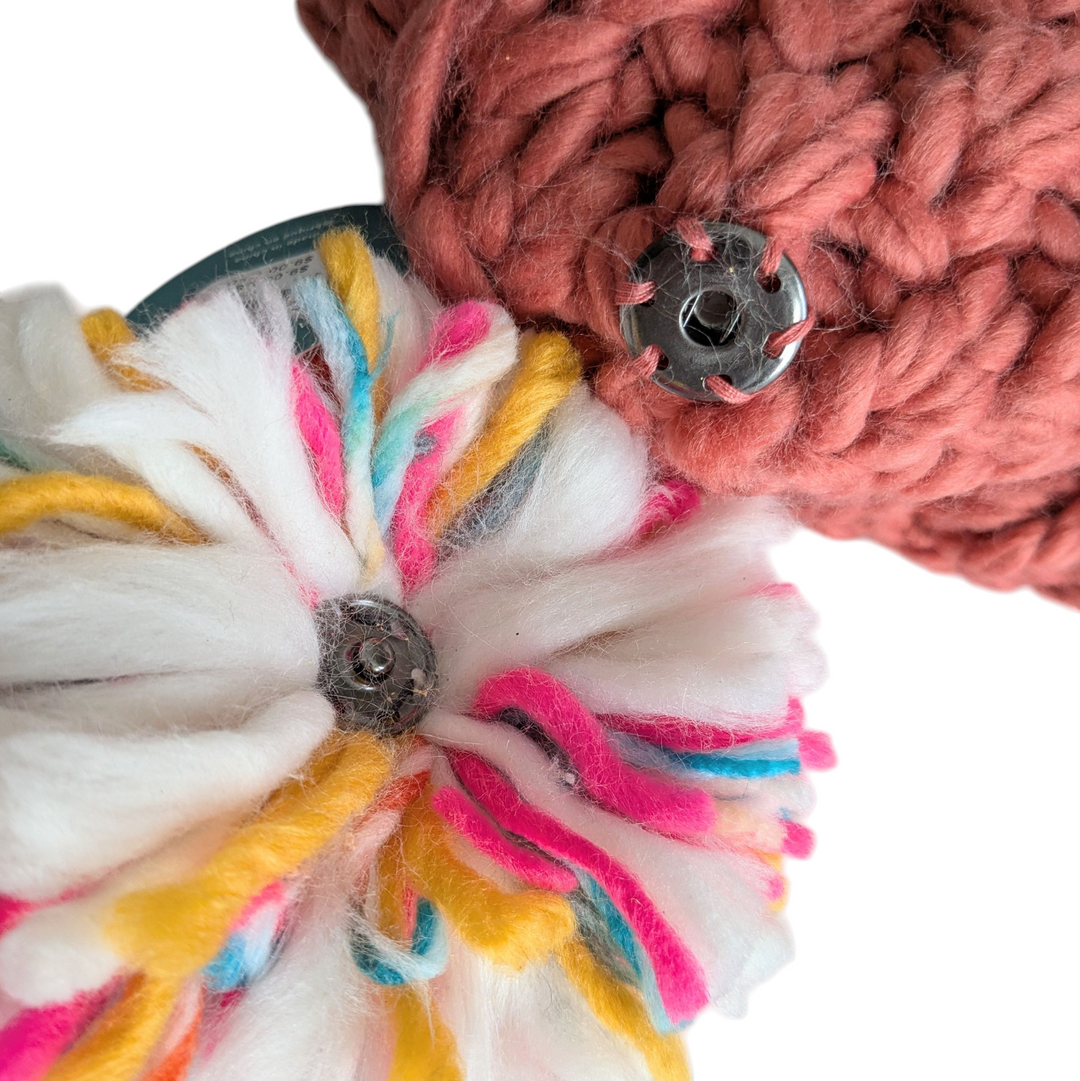 Anthropologie Pick A Pom Pom Scarf