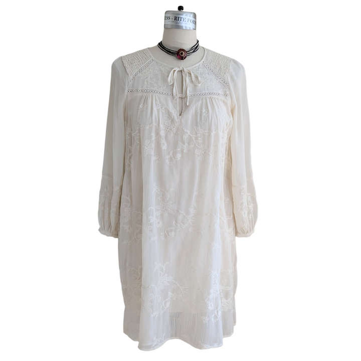 Anthropologie Tiny Luisa Cream Dress Size Small