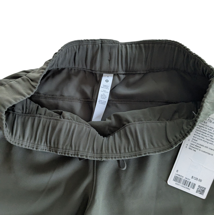 Lululemon On The Fly Joggers Size 6 Olive