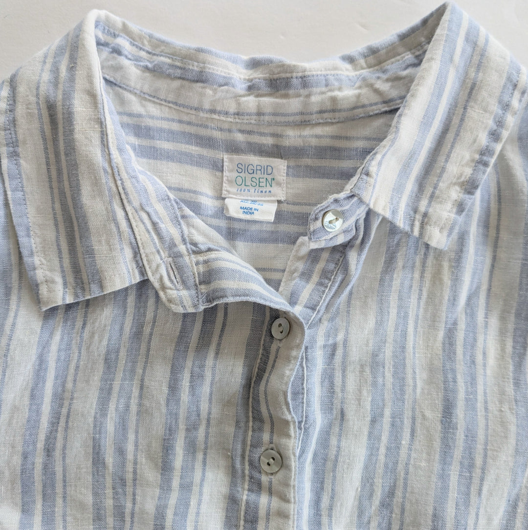 Sigrid Olsen Linen Shirt Dress Size 3X
