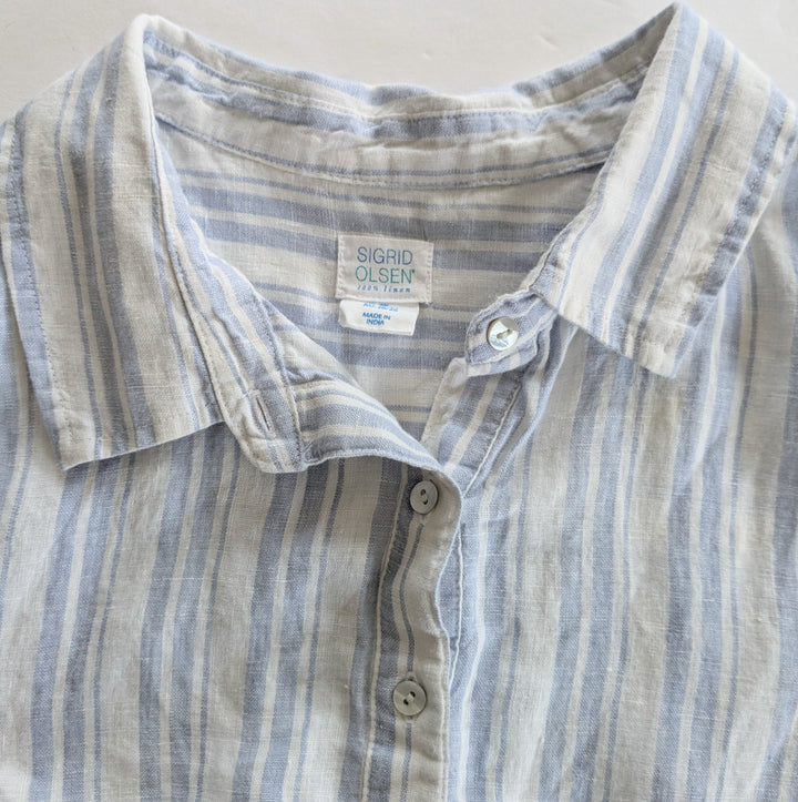 Sigrid Olsen Linen Shirt Dress Size 3X