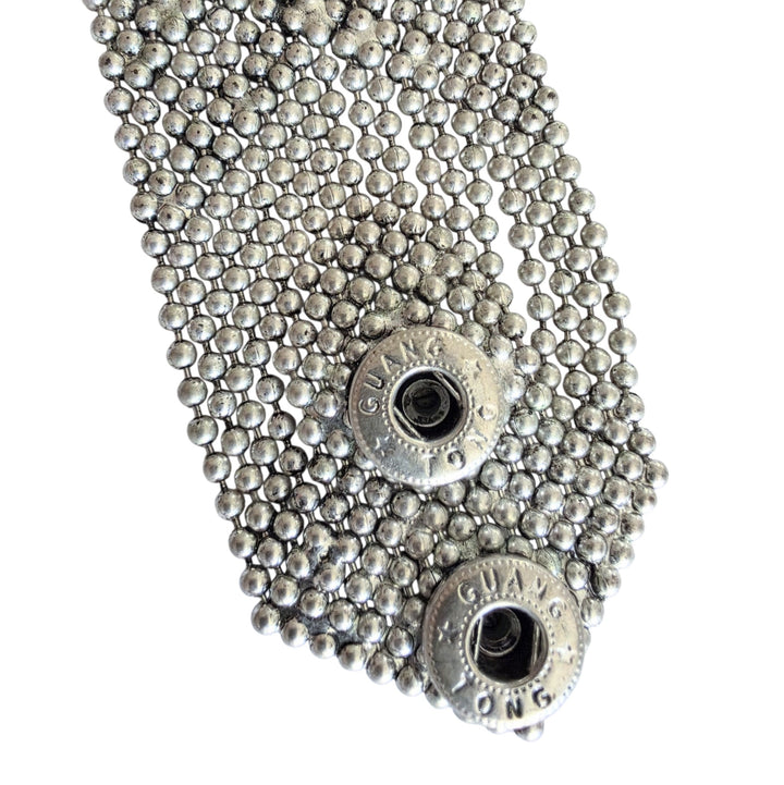 Guang Tong Liquid Metal Silver Cuff Bracelet