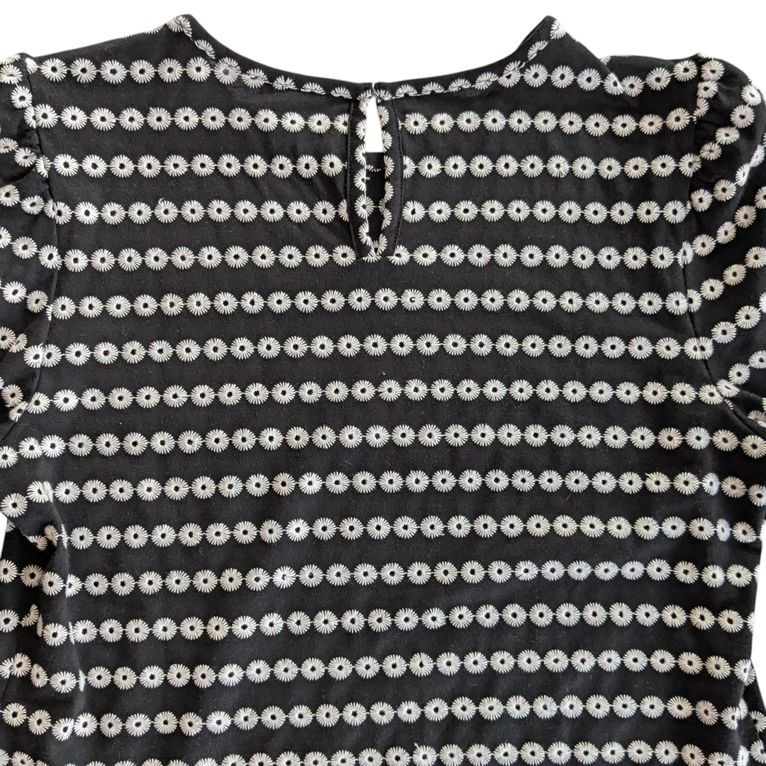 Ann Taylor Black & White Top Size Small
