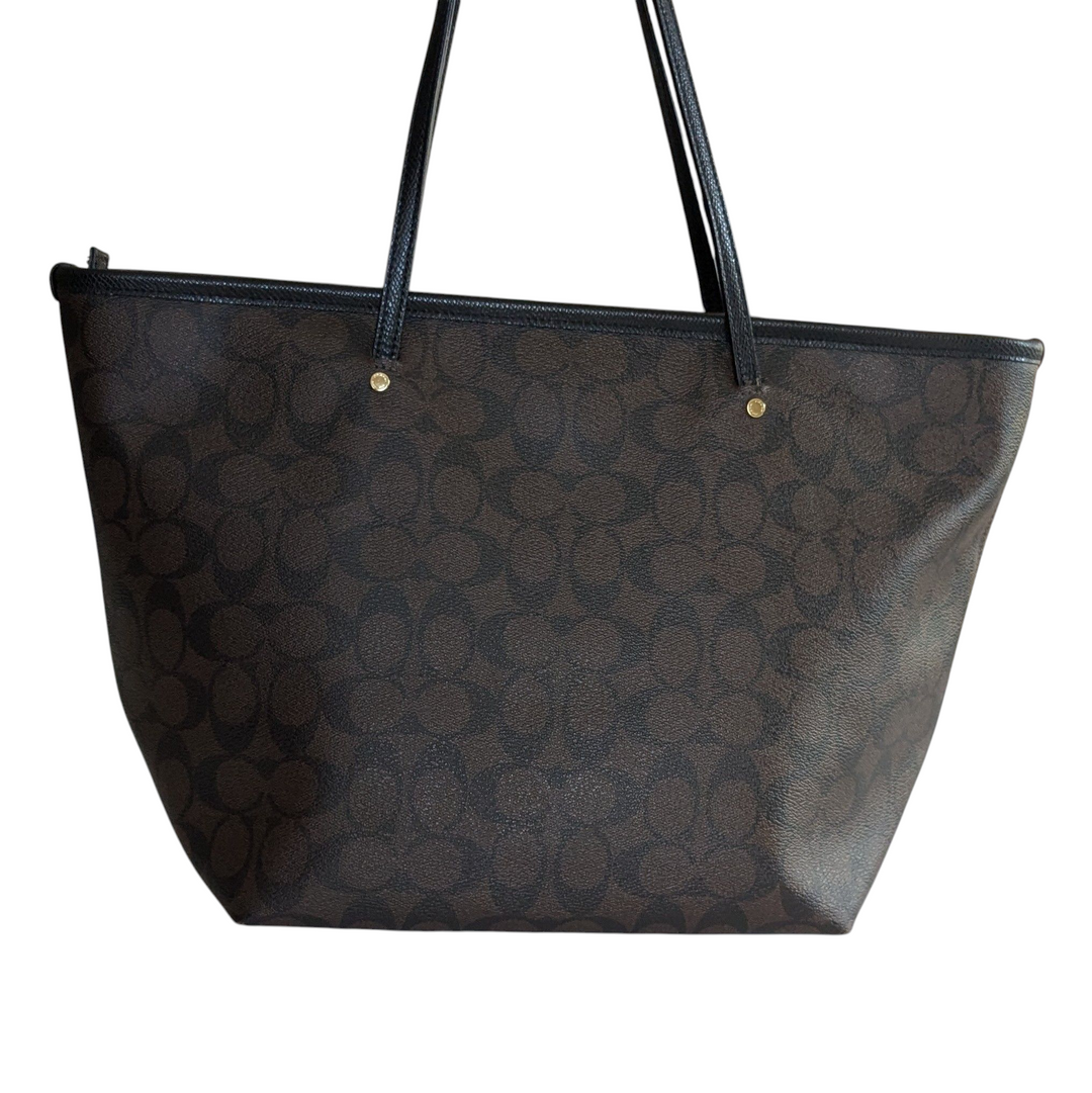 Coach Signature Logo City Tote