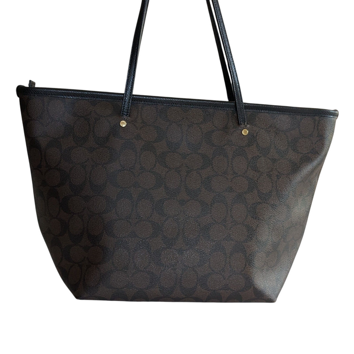 Coach Signature Logo City Tote