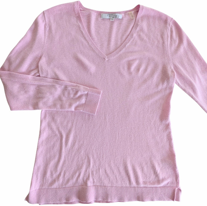 The Line Cotton/Silk Blend Sweater Size Medium