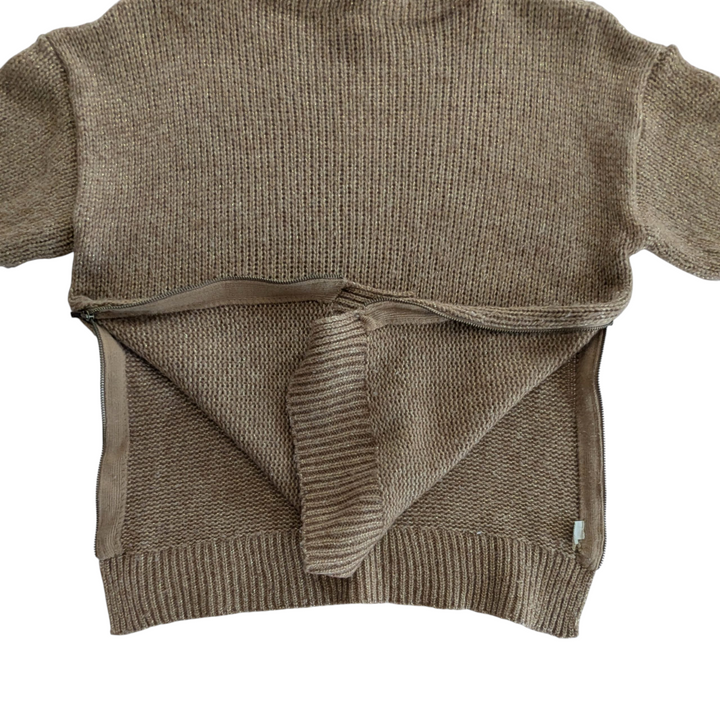 Club Monaco Metallic Gold Sweater Size Medium