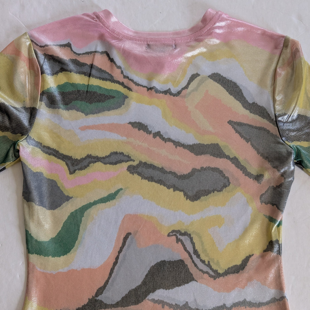AFRM Kaylee Foil Print Top Size Medium