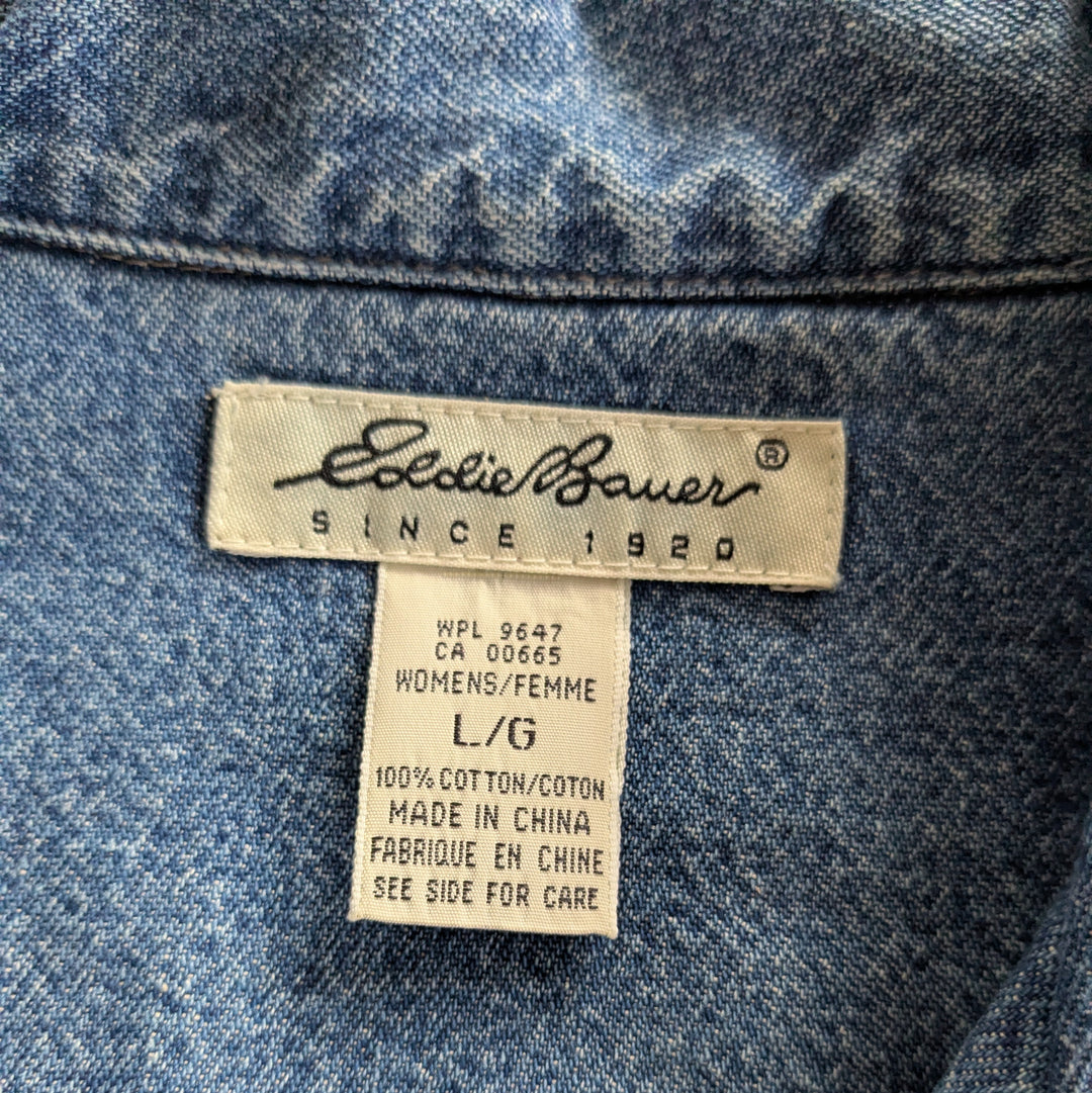 Eddie Bauer Denim Dress Size Large