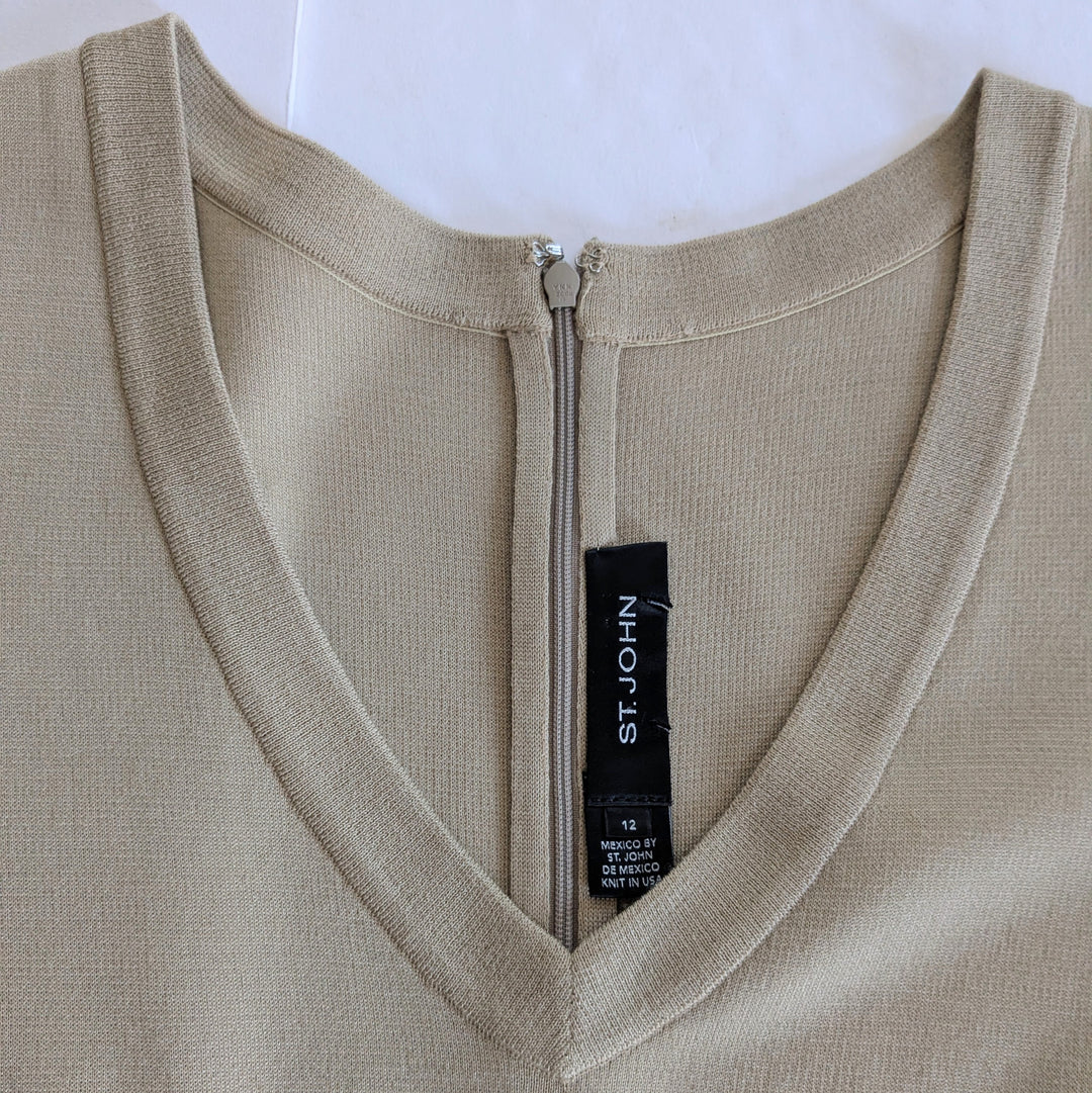 St John Knit Midi Dress Size 12