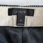 J. Crew Metallic Jacquard Cropped Pants Size 0