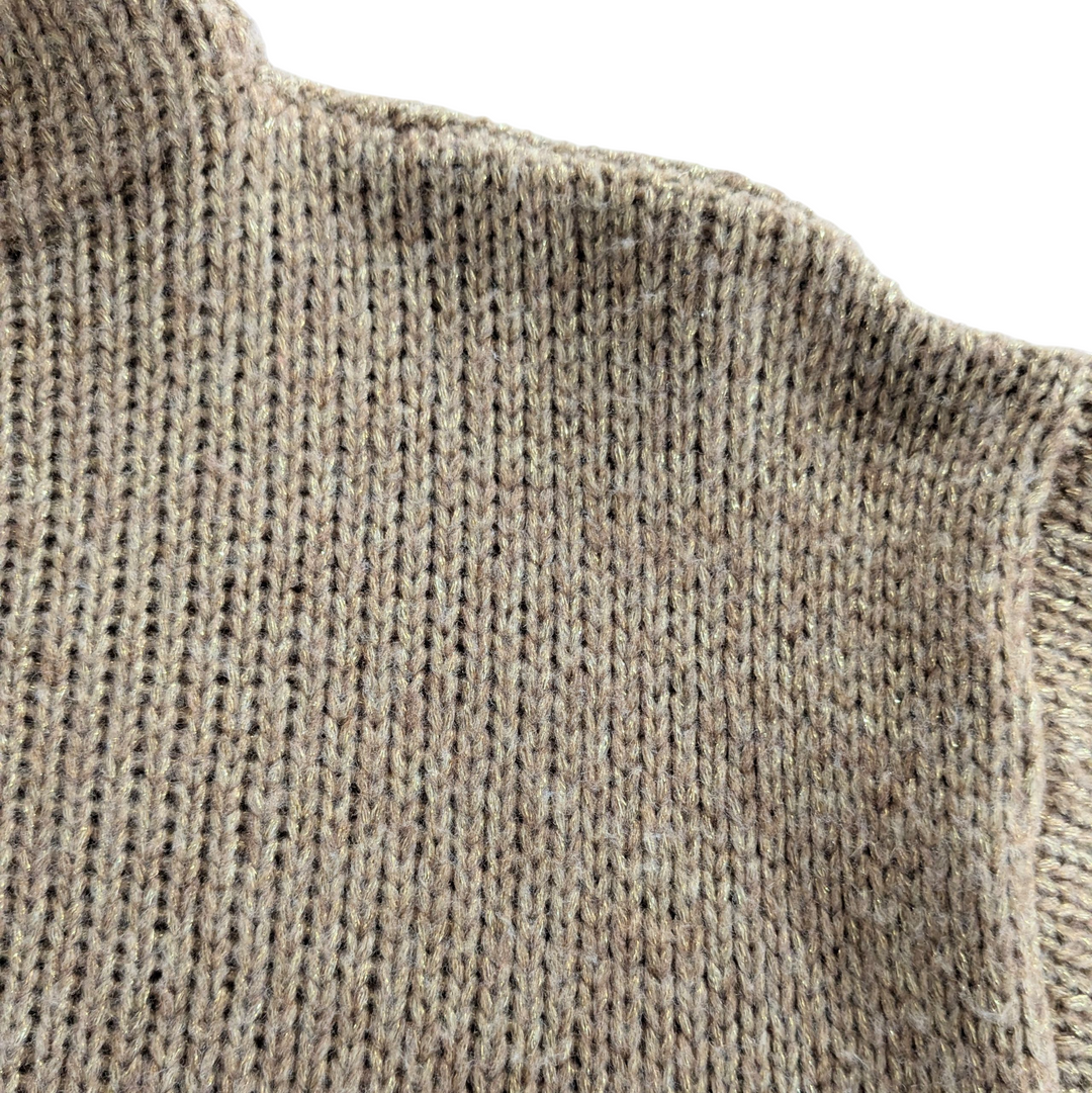 Club Monaco Metallic Gold Sweater Size Medium