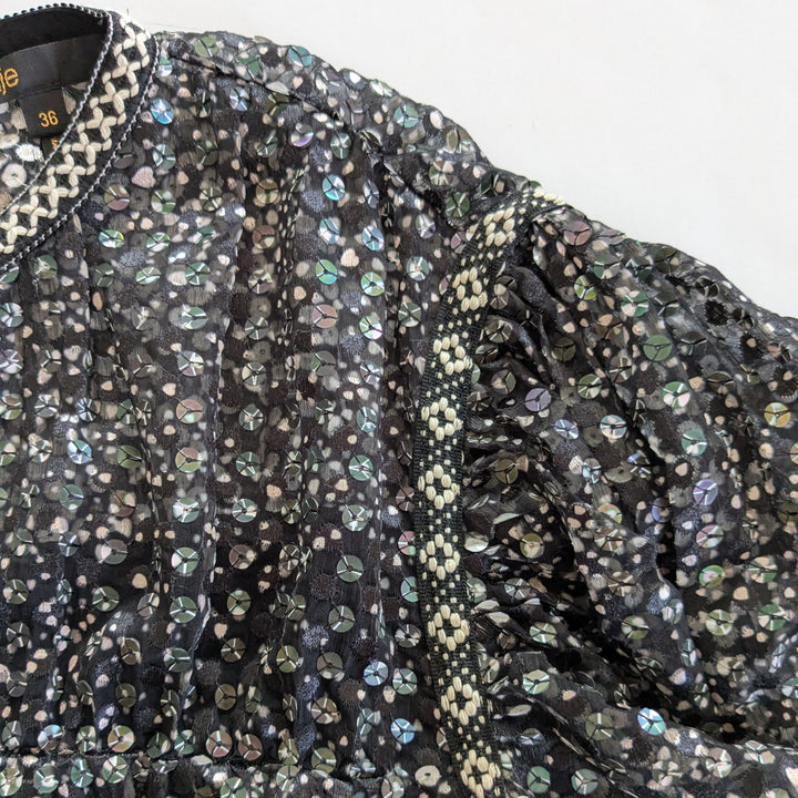 Maje Sequin Embellished Cocktail Dress Size 36/6