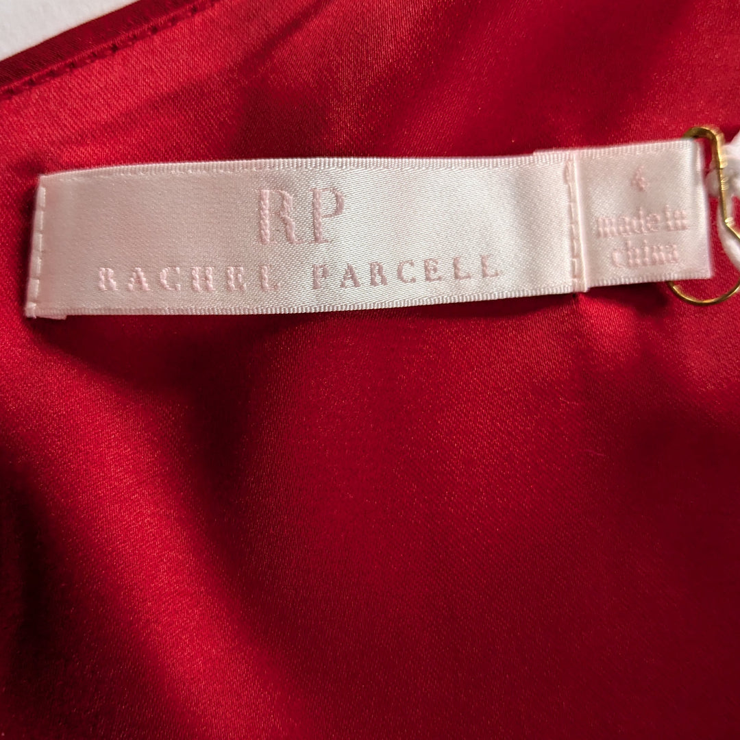 Rachel Parcell One Shoulder Satin Midi Dress Size 4