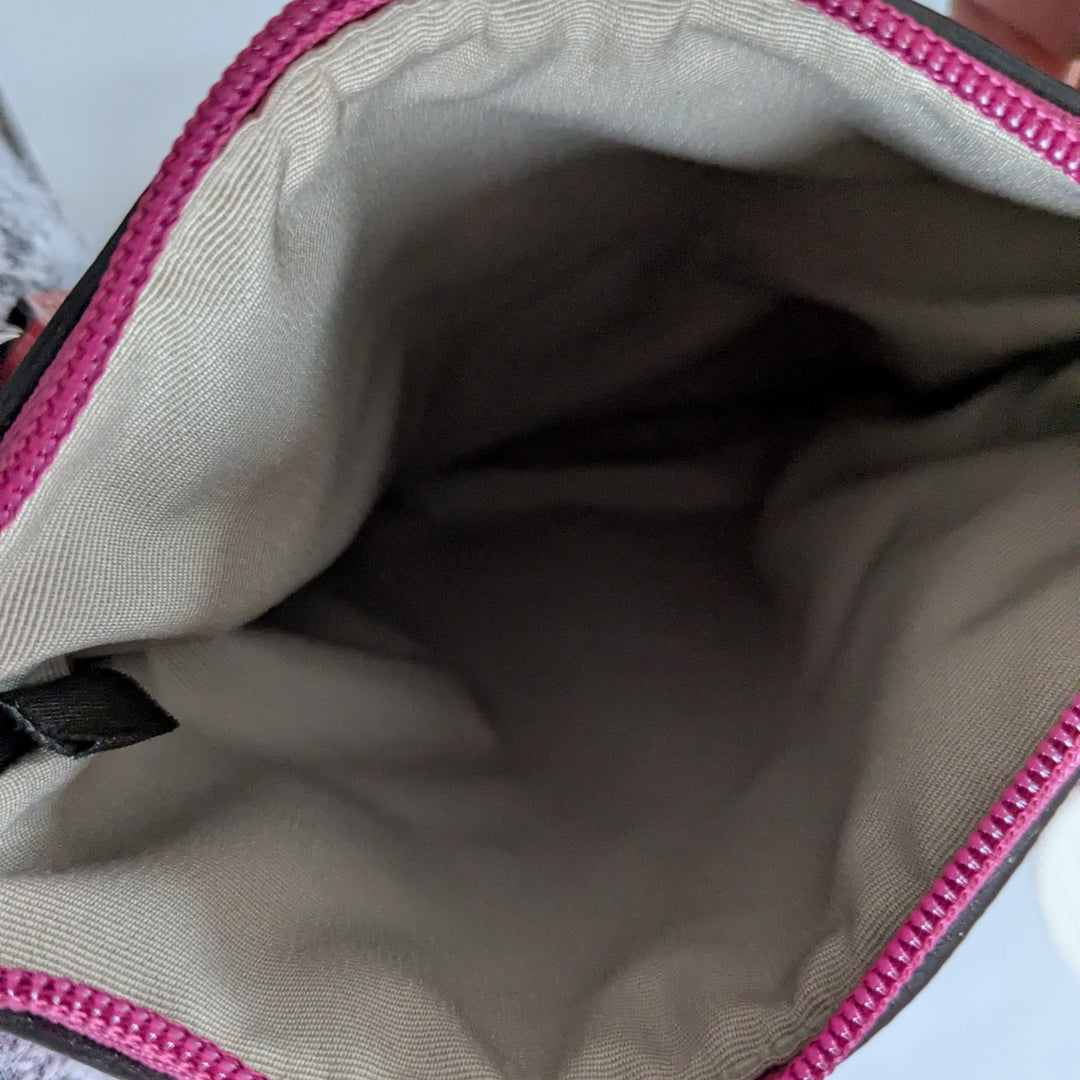 Coach Pink Signature Logo Zip Swingback Crossbody NWT