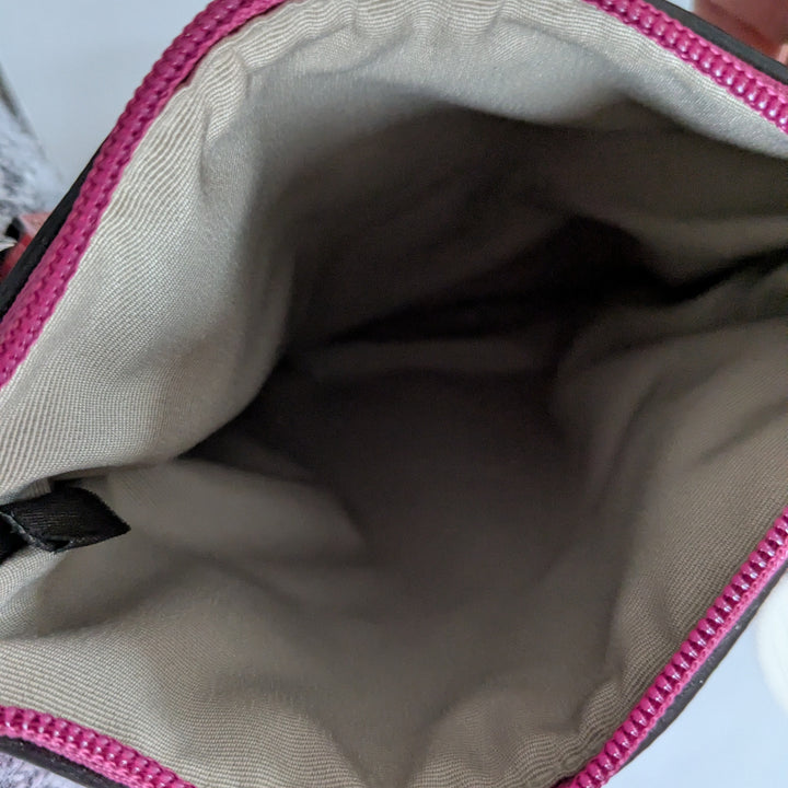 Coach Pink Signature Logo Zip Swingback Crossbody NWT