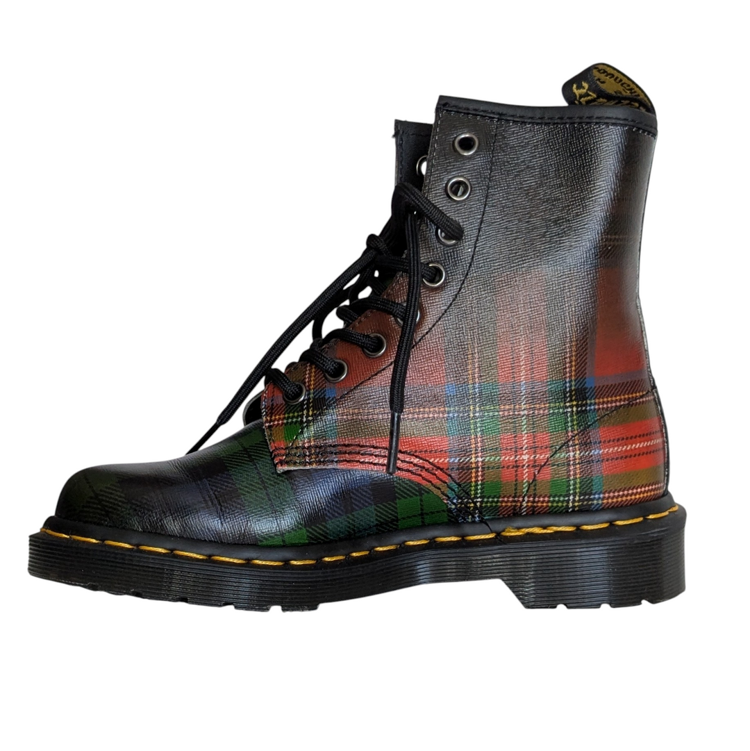 Dr Martens 1460 Tartan Plaid Boots Size 6