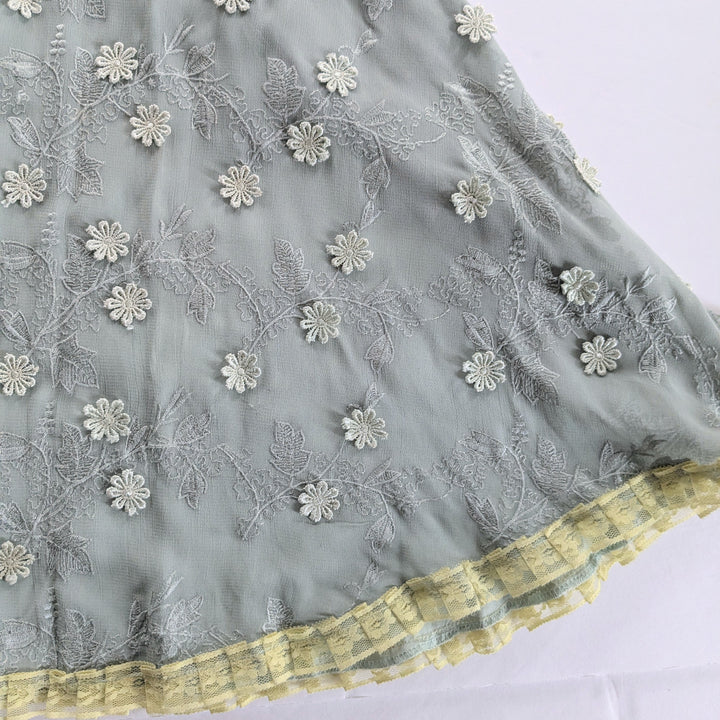 Anthropologie Vintage Odille Lace and Silk Maxi Dress Size 10