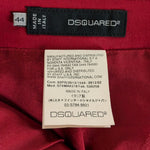 Dsquared 2 Red Midi Pencil Skirt Size 44