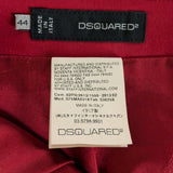 Dsquared 2 Red Midi Pencil Skirt Size 44