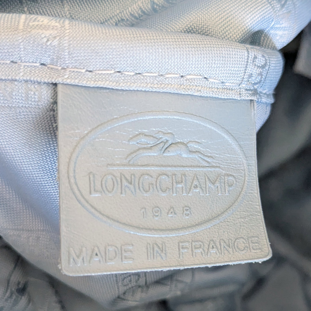 Longchamp Vintage Idole Blue Leather Bag