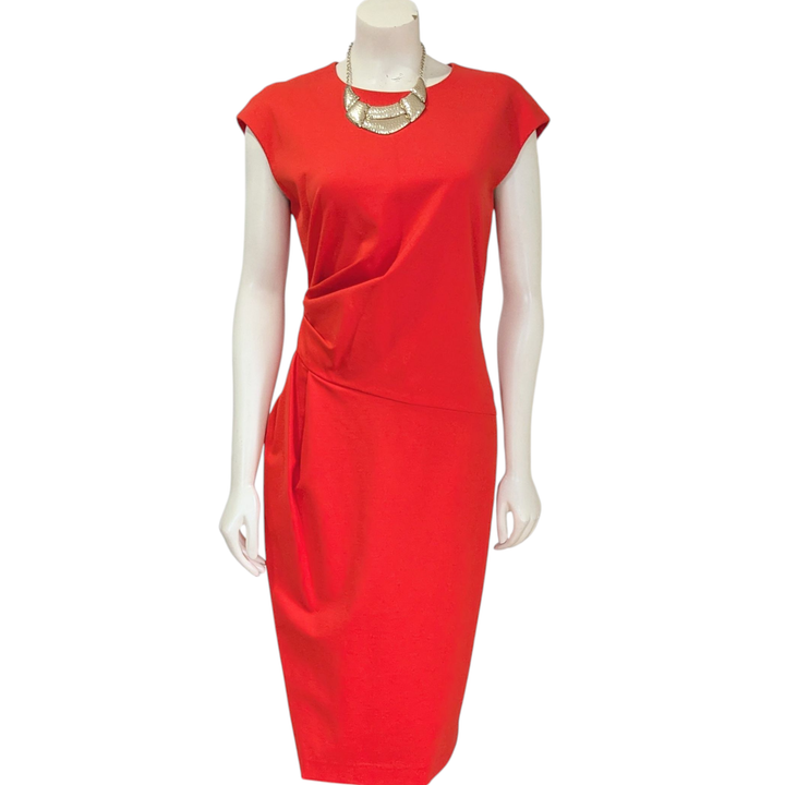 Lafayette 148 Orange Sheath Dress Size 12 NWT