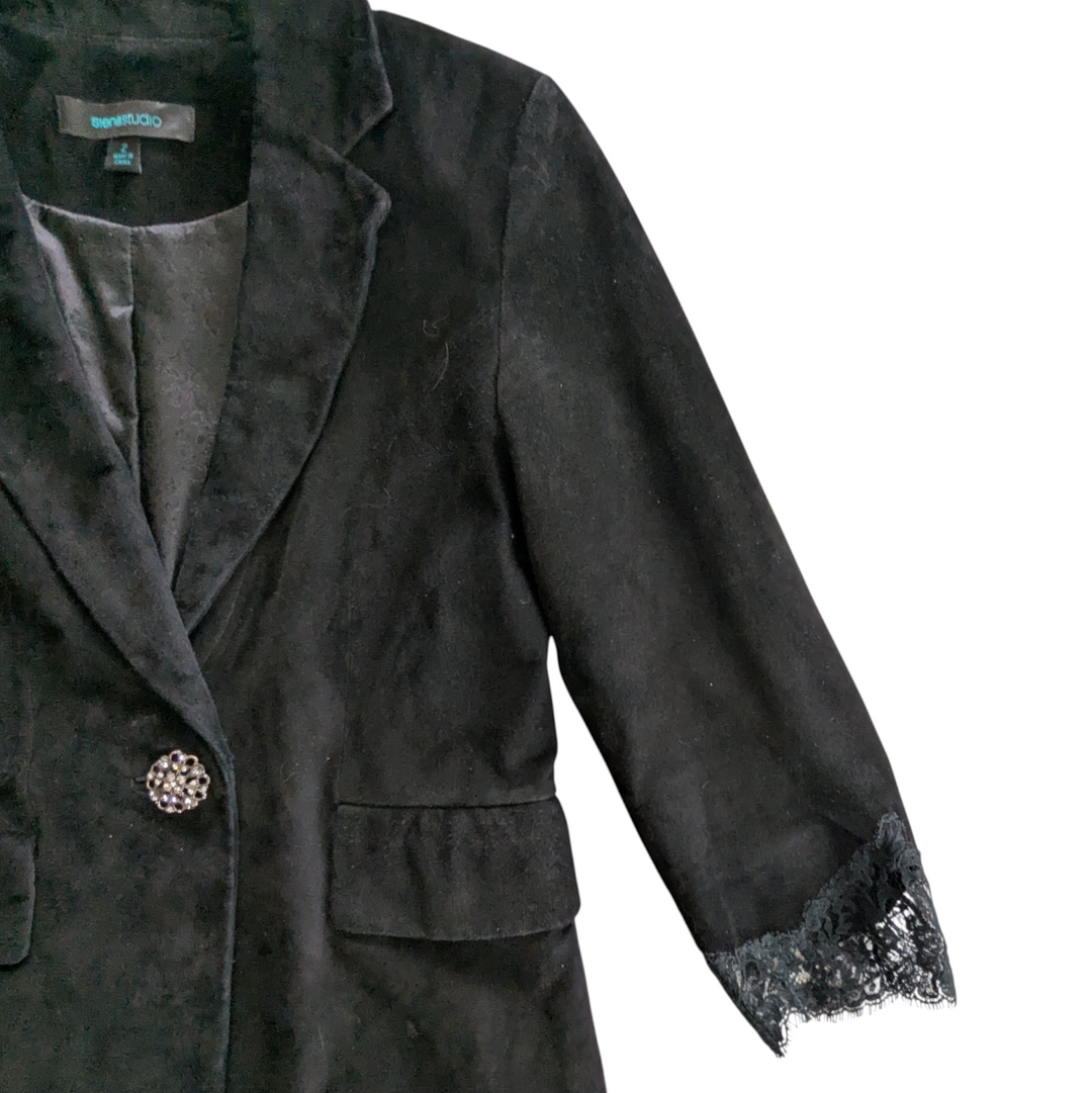 Siena Studio Suede Blazer Size 2