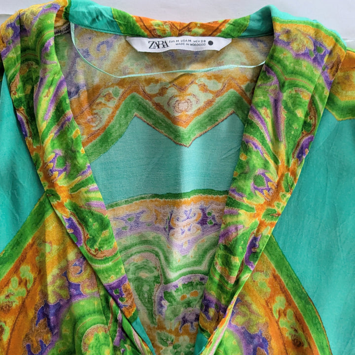 Zara Oversized Crop Top Size Medium