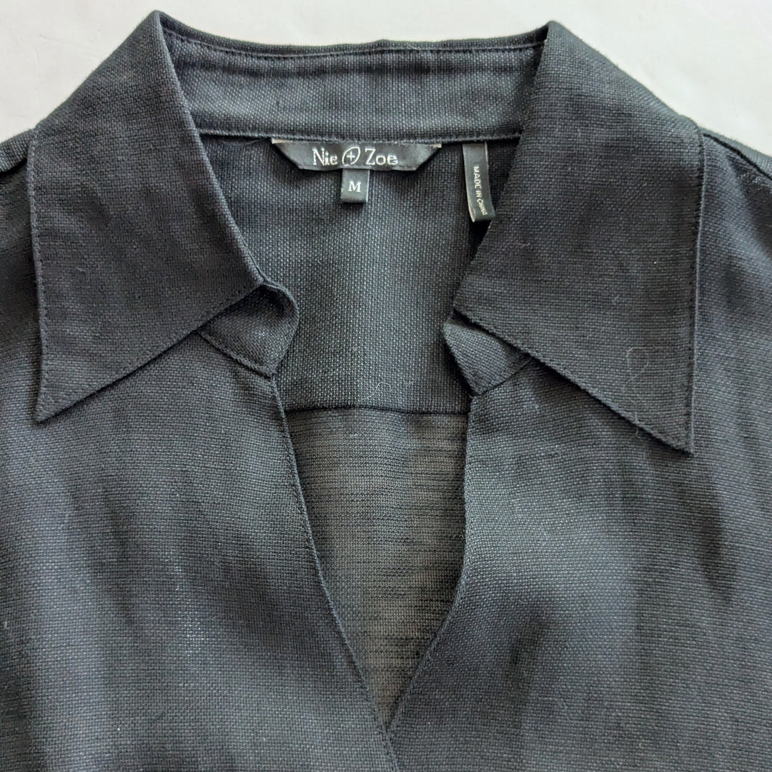 Nic + Zoe Silk & Linen Jacket Size Medium
