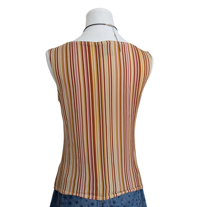 Reformation Dusk Striped Top Size Large