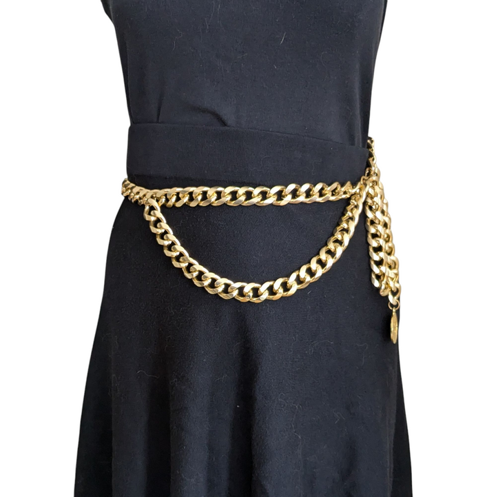 Gold Oversized Link Chain Belt