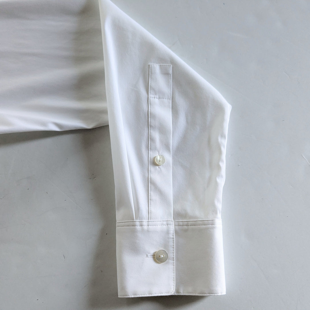 Theory Cropped Button Down Shirt Size Small