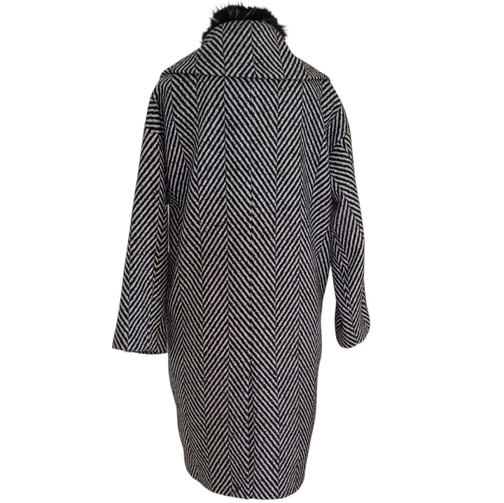 Soskind Wool Blend Midi Coat Size Large