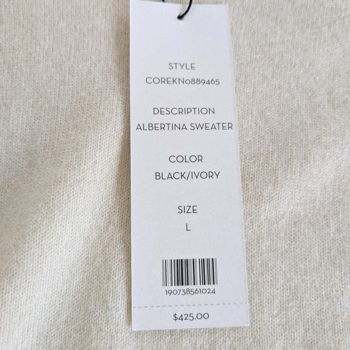 Veronica Beard Albertina Cashmere Sweater Size Large NWT
