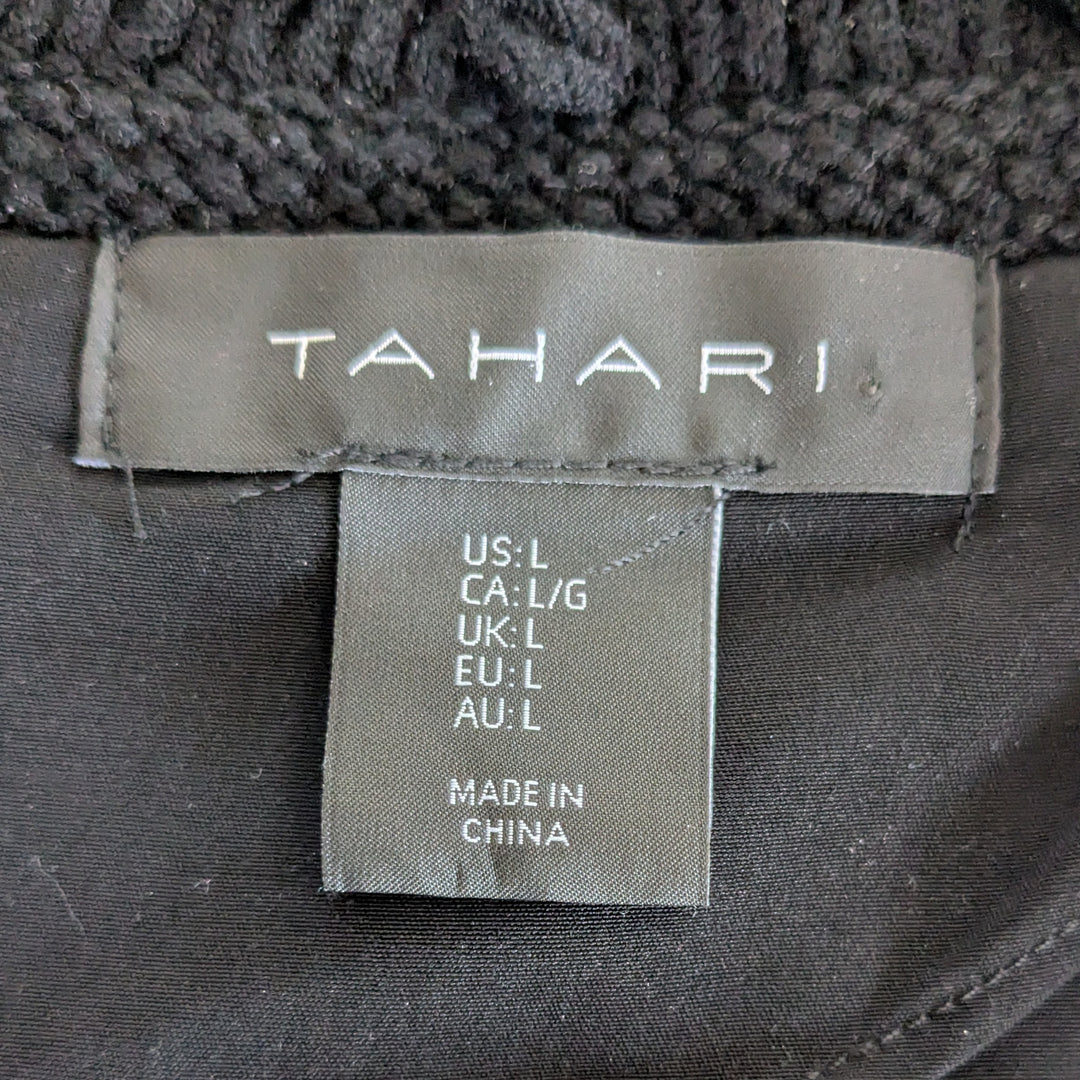 Tahari Tweed Open Blazer Size Large